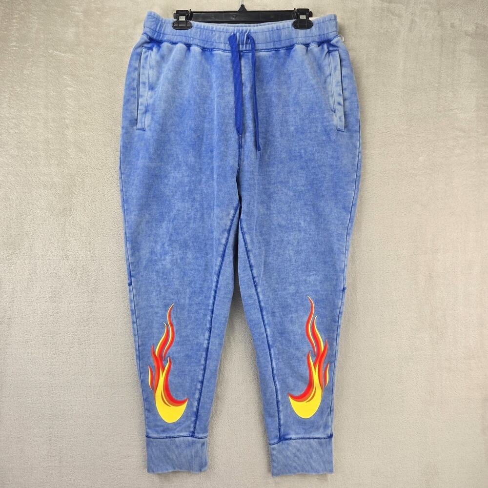Nike Sportswear Game Royal Joggers Sweatpants Mens Medium Blue Flames DZ3054-480